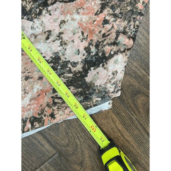 LOGO LORI GOLDSTEIN PINK GRAY FLORAL WATERCOLOR ASYMMETRICAL LIGHT TUNIC TOP XS - Picture 14 of 16